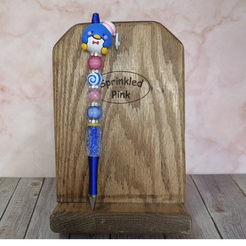 #TUX-895 Handmade Beaded Pen Tuxedo Sam